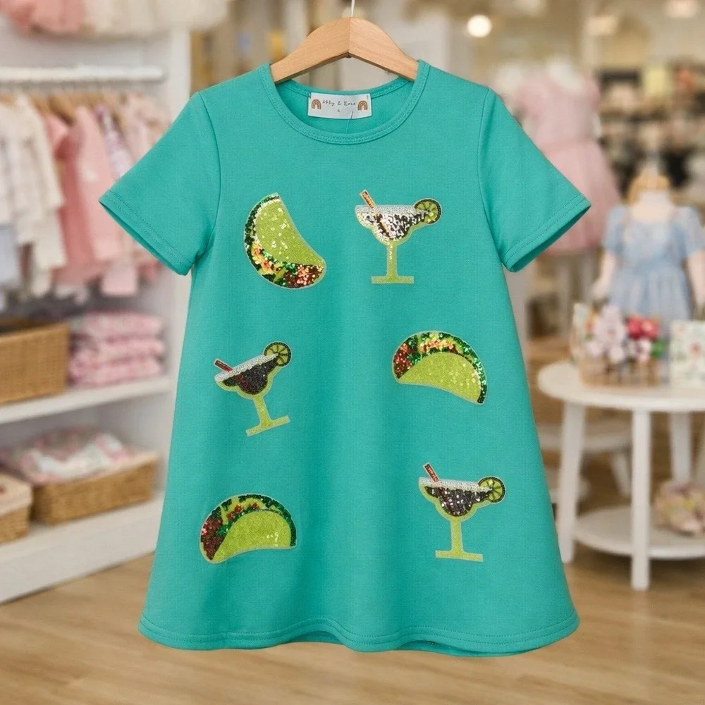 NEW Abby & Evie Taco‎ and Mojito Sequin Dress Travel Resort Vacation Event 6